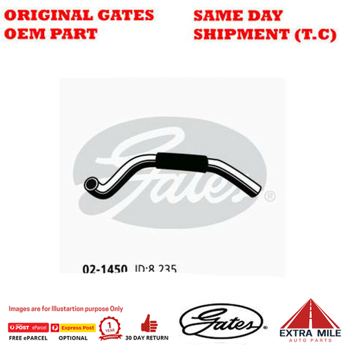 Gates Molded Heater Hose 02-1450 for TOYOTA Cressida MX83  3.0L Petrol 6Cyl RWD