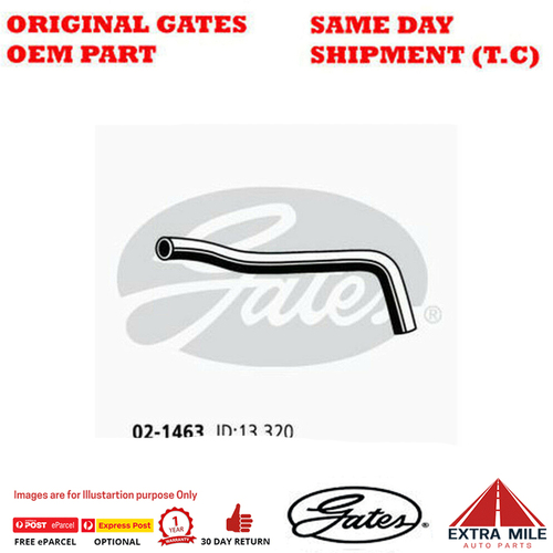 Gates Molded Heater Hose for TOYOTA Landcruiser Prado KZJ120R 2.9L GXL 4Cyl 4WD