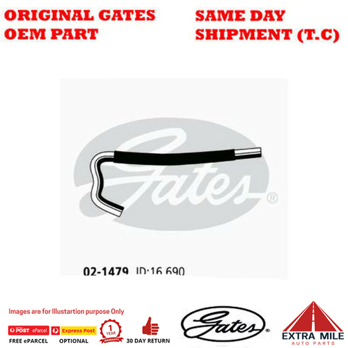 Gates Molded Heater Hose for TOYOTA Landcruiser Prado KZJ120R 2.9L GXL 4Cyl 4WD