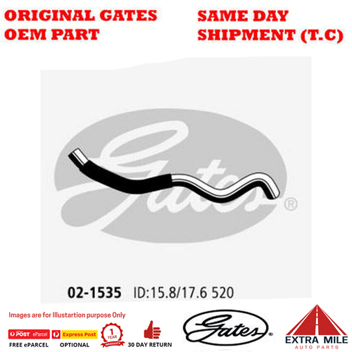 Gates Molded Heater Hose For Kia Cerato LD 2.0L G4GC Drive Sedan Petrol