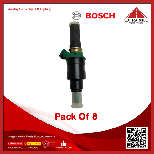 8X Bosch Fuel Injector For Mercedes-Benz S-Class, SL 280 W114, C107 - 0280150035