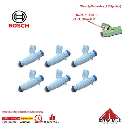 Bosch Genuine OEM Fuel Injector For Cadillac - 6 PACK - 0280156248