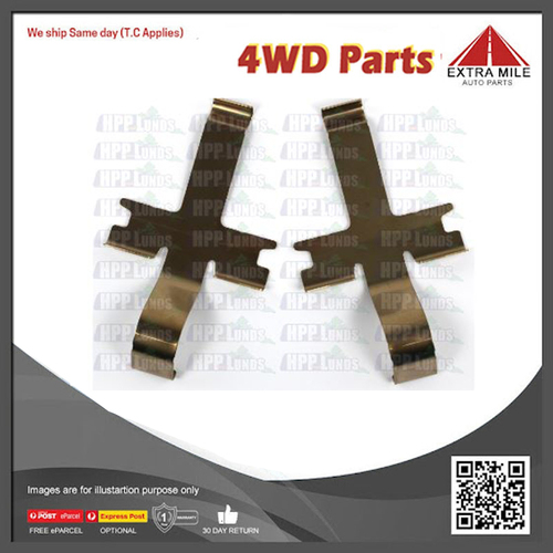 Disc Brake Pad Fitting Kit For Toyota Hilux KUN26-1KDFTV 3.0L 03/05-09/15