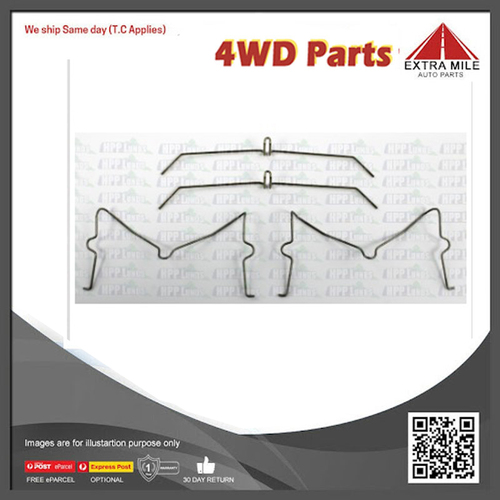 Brake Pad Fitting Kit For Toyota Landcruiser UZJ200 4.7L 2UZFE V8 09/07-12/11
