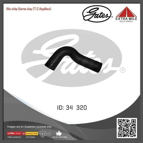 Gates Curved Radiator Hose For Mazda 929 RWD Sedan 2.0L Petrol Engine