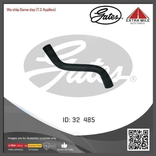 Gates Curved Radiator Hose (Hose Length 485mm) - 05-0457