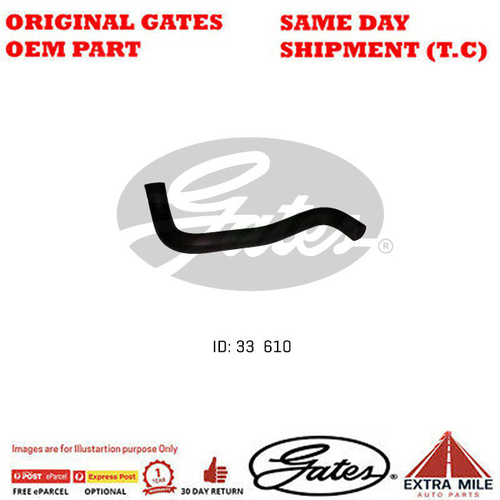 Gates Radiator Hose For HONDA PRELUDE Petrol Engine 1.8L FWD
