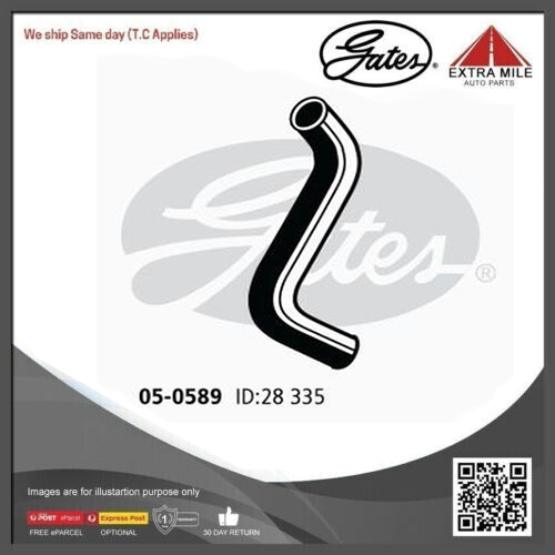 Gates Curved Radiator Hose For Holden Astra FWD Hatchback 1.6L Petrol Engine