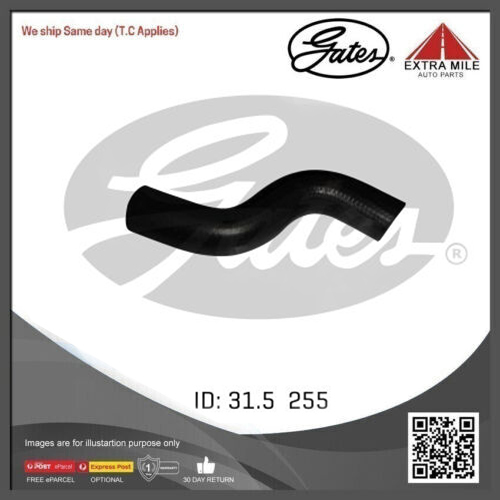 Gates Curved Radiator Hose For Toyota Corolla FWD Sedan 1.6L Petrol Engine