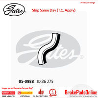 Curved Radiator Hose 05-0988 for SUBARU Impreza G10GC 4261-1851Fitting Position : Upper