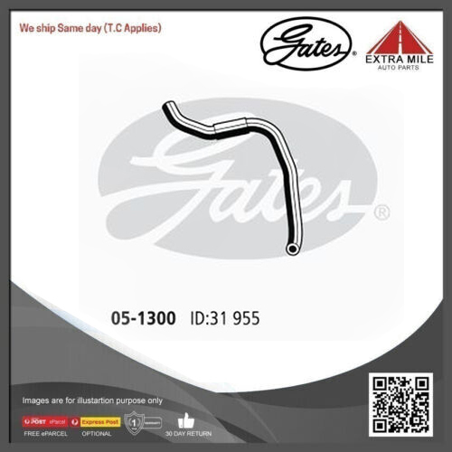 Gates Curved Radiator Hose For Honda Prelude BA8 FWD Coupe 2.2L Petrol Engine