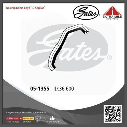 Gates Curved Radiator Hose (Hose Length 625mm) - 05-1355