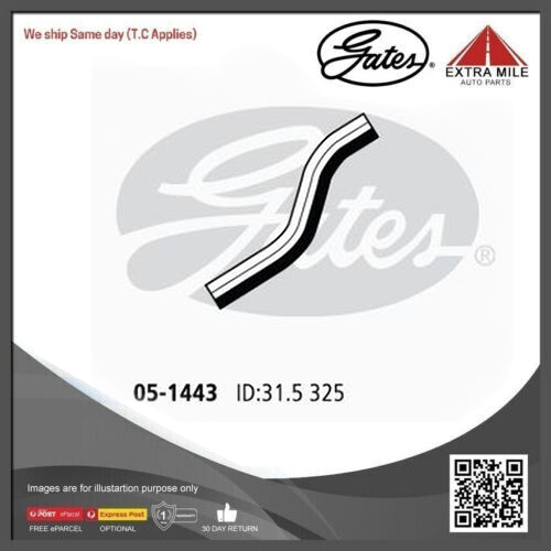 Gates Curved Radiator Hose For Hyundai Lantra FWD Sedan 2.0L Petrol Engine