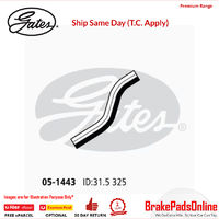 Curved Radiator Hose 05-1443 for HYUNDAI Lantra MK II Fitting Position : Upper