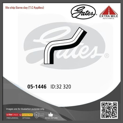 Gates Curved Radiator Hose For Daewoo Lanos FWD Sedan 1.5L Petrol Engine