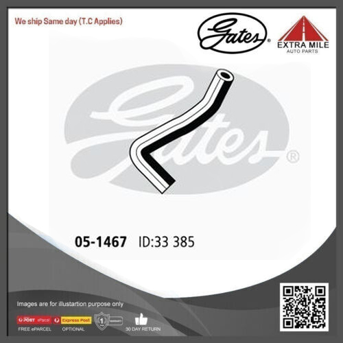 Gates Curved Radiator Hose For Ford Australia Courier PD RWD Ute 2.5L Diesel
