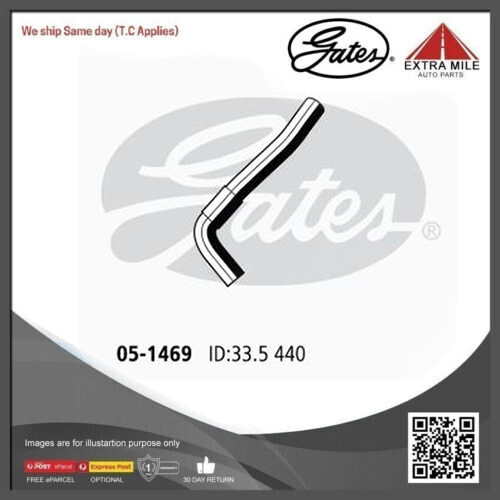 Gates Curved Radiator Hose For Ford Australia Courier PD RWD Ute 2.5L Diesel