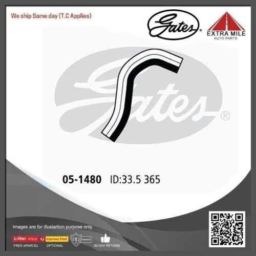 Gates Curved Radiator Hose For Mitsubishi Triton RWD Ute 2.8L Diesel