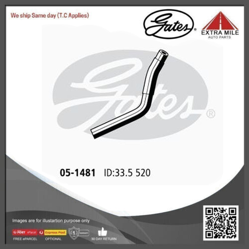 Gates Curved Radiator Hose For Mitsubishi Triton RWD Ute 3.0L Petrol Engine