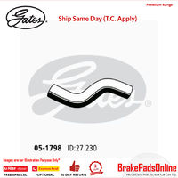 Curved Radiator Hose 05-1798 for SUBARU Outback B12BH Fitting Position : Upper/Left