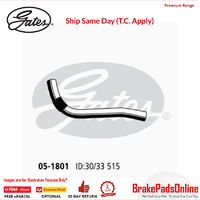 Curved Radiator Hose 05-1801 for TOYOTA Corolla ZZE123 Fitting Position : Upper