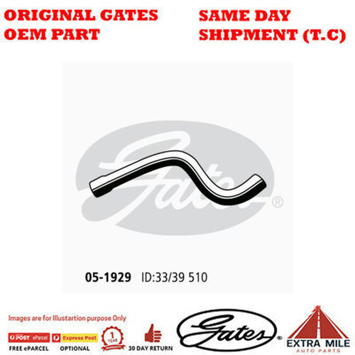 Curved Radiator Hose 05-1929 for HOLDEN Astra AH - 05-1929