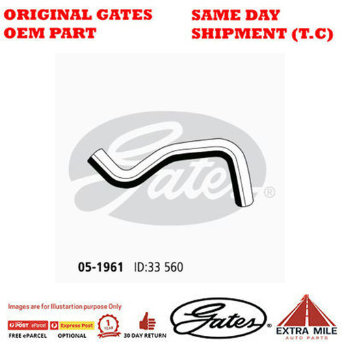 Gates Radiator Hose For TOYOTA CAMRY Petrol Engine 2.4L FWD - 05-1961