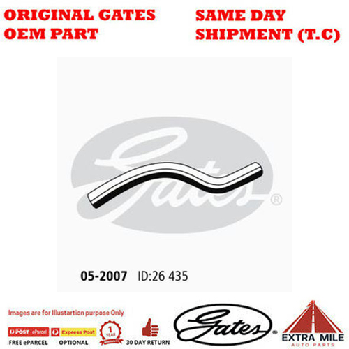 Gates Radiator Hose For HONDA CIVIC Petrol Engine 1.7L FWD 05-2007