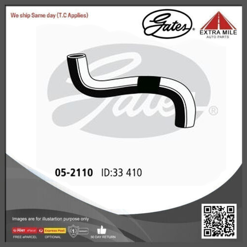 Gates Curved Radiator Hose For Toyota Corolla FWD Sedan 1.8L Petrol Engine 