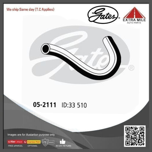 Gates Curved Radiator Hose For Toyota Corolla FWD Sedan 1.8L Petrol Engine 