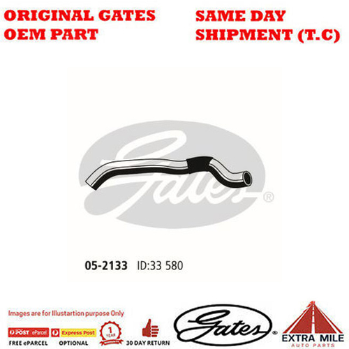 Gates Radiator Hose For TOYOTA LAND CRUISER PRADO Petrol Engine 4.0L AWD