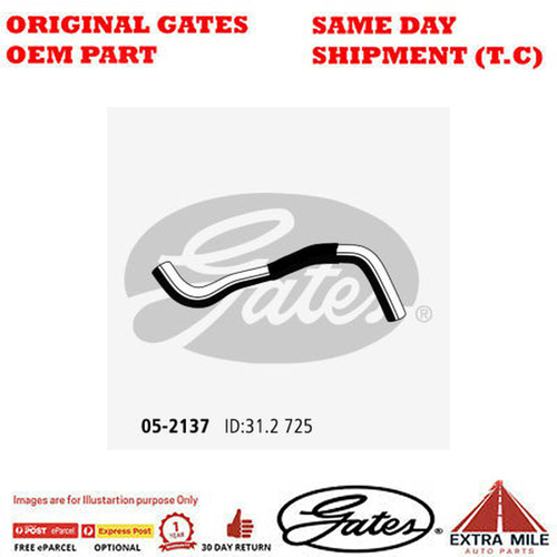 Gates Radiator Hose For KIA CERATO Petrol Engine 2.0L FWD - 05-2137