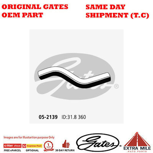 Gates Radiator Hose For KIA RIO Petrol Engine 1.4L/1.6L FWD - 05-2139