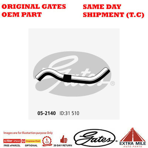 Gates Radiator Hose For KIA RIO Petrol Engine 1.4L/1.6L FWD - 05-2140