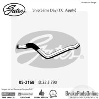 Curved Radiator Hose 05-2168 for HOLDEN Captiva 7 CG Fitting Position : Lower