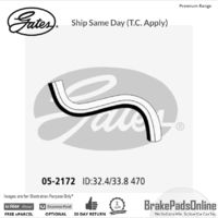 Curved Radiator Hose 05-2172 for HOLDEN Calais VF Fitting Position : Upper