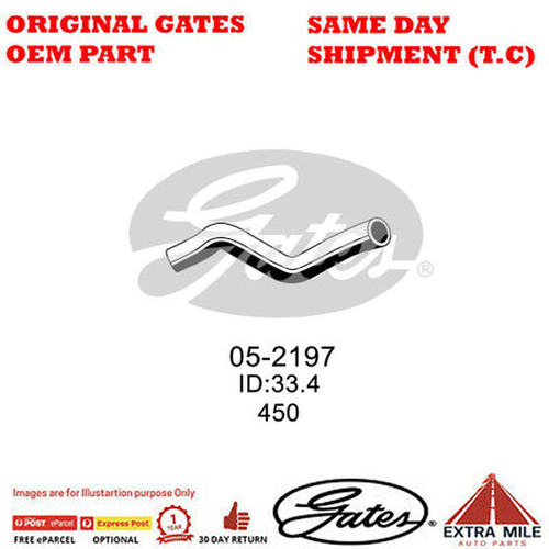 Gates Radiator Hose For NISSAN NAVARA Diesel 2.5L AWD/RWD