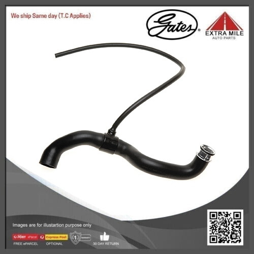 Gates Radiator Curved Hose For Mercedes-Benz C-Class C 240, S203 2.6L  Petrol Engine RWD Wagon 