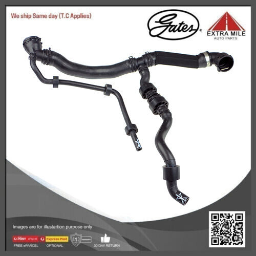 Gates Curved Radiator Hose For Volkswagen Passat  TSI,CDAA,BZB, 3C2 1.8L  Petrol Engine FWD Sedan 