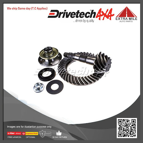 Drivetech 4x4 Crown Wheel & Pinion Kit For Toyota LandCruiser 4.0L/4.5L/4.2L