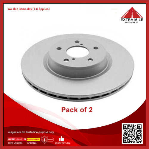 2X TNF Disc Brake Rotor Front For Mercedes-Benz A200 W169 2.0L M266 8v Turbo