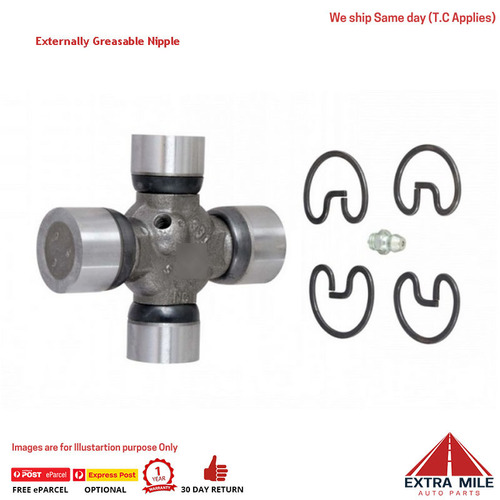 1310 SERIES STEEL UNIVERSAL JOINT (369 or K5-13XR)  Made in USA Greaseable Nipple