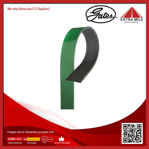 Gates Fleet Runner Heavy Duty Micro-V Ribbed Belt For Volvo B7 B7 7.1L D7E290