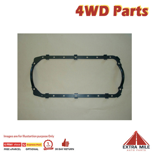 Oil Sump Gasket For Toyota Hilux LN46 - L 2.2 Litre Diesel-4WD 01/1979-08/1983