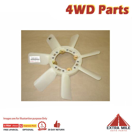 Cooling Fan Blade For Toyota Hilux LN152-5L & 5LE 3.0L Diesel-RWD 06/1998-01/05