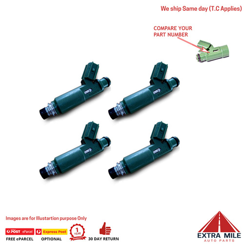 Denso Genuine OEM Fuel Injector For Corolla MR2 - 4 PACK - 23250-0D040