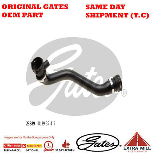 Gates Curved Radiator Hose 23889 for BMW 530i Touring E39 4294-5889
