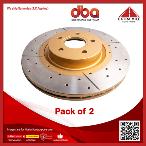 2X DBA Front Disc Brake Rotor For Ford Focus LS LV RS XR5 2.5L HYDA, JZDA 5cyl