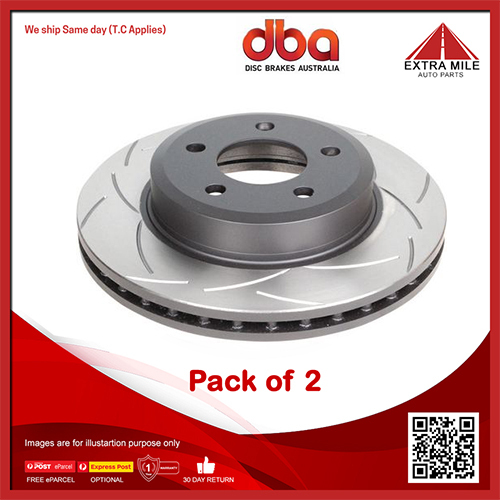2X DBA Front LH Disc Brake Rotor Vented For Lexus GS L1 S19 GRL11, AWL10, GRS190