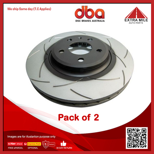 2X DBA Front Disc Brake Rotor Vented For Audi A4 B8 8KH, 8K2 2.0L TFSi, TDi